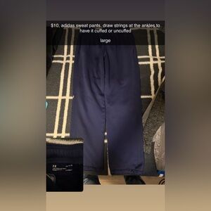Adidas Men's Dark Blue Dress Pants